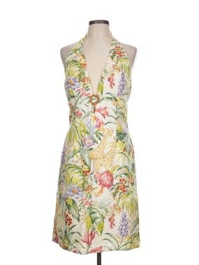 Muse Tropical Safari Print Cocktail Dress 12